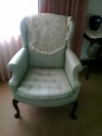 Selling-Pair-of-Petite-Wing-Back-Chairs-Mint-Green